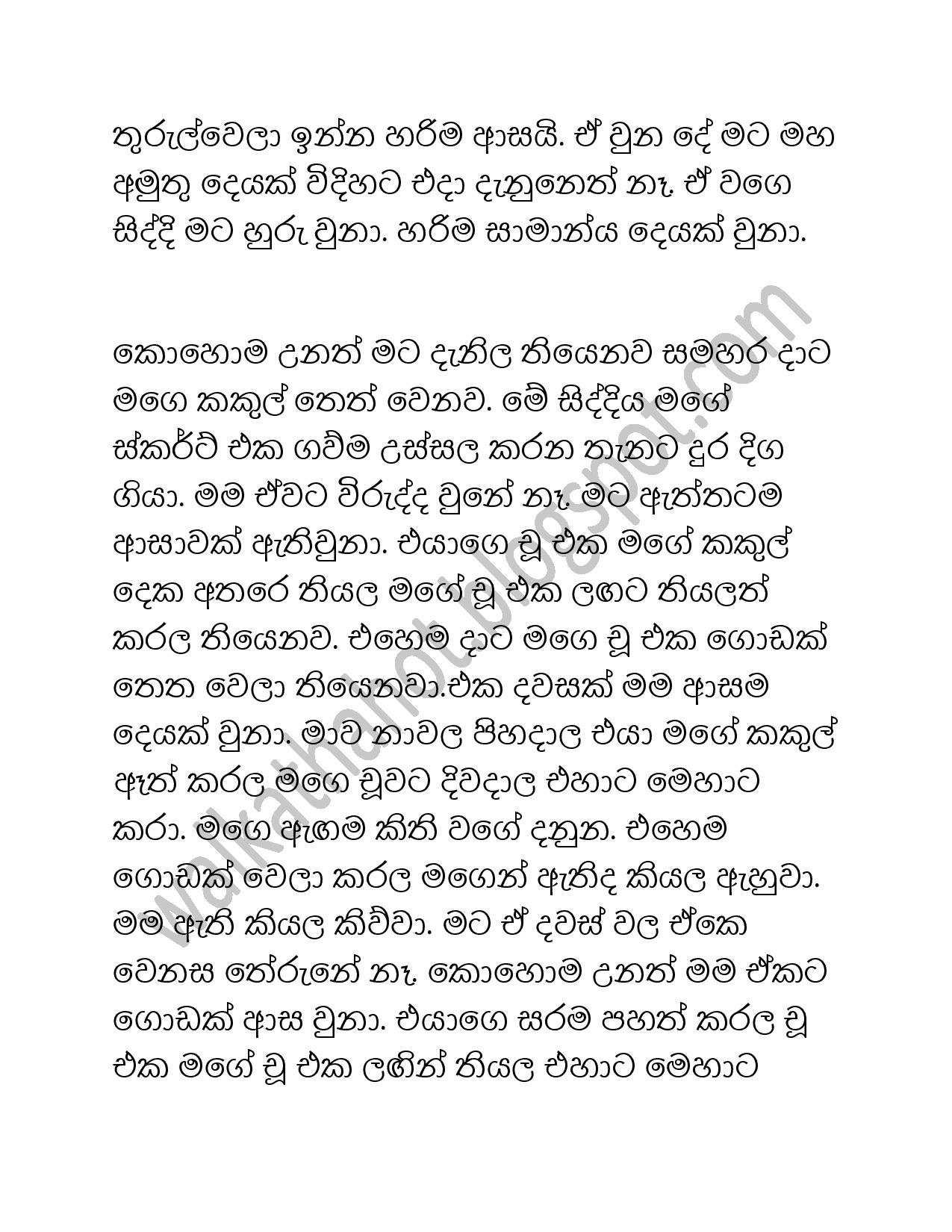Arunige+Kathawa page 002 walkatha5 Official Sinhala Wal Katha සිංහල වල් කතා
