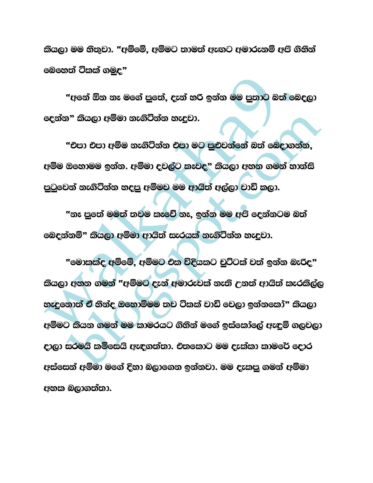 Mathru+Premaya+05 page 005 walkatha5 Official Sinhala Wal Katha සිංහල වල් කතා