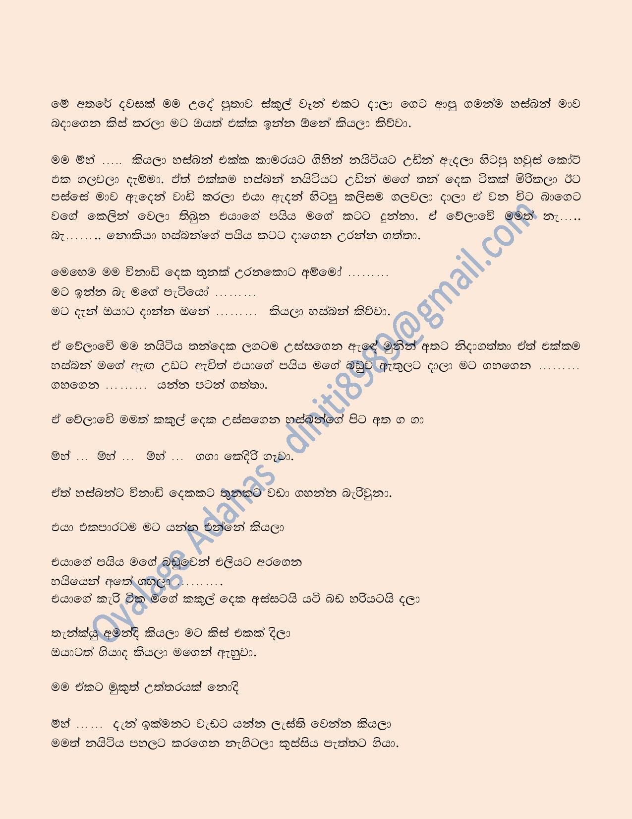 Puthage+Sir+Ekka+Mama+02 page 008 walkatha5 Official Sinhala Wal Katha සිංහල වල් කතා