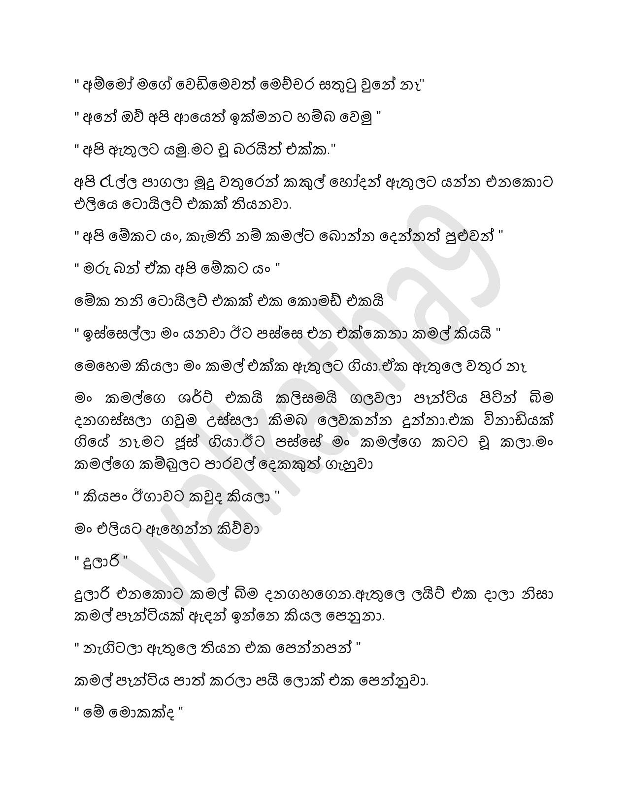 Samiya+Birindage+Sathutaya+18 page 009 walkatha5 Official Sinhala Wal Katha සිංහල වල් කතා