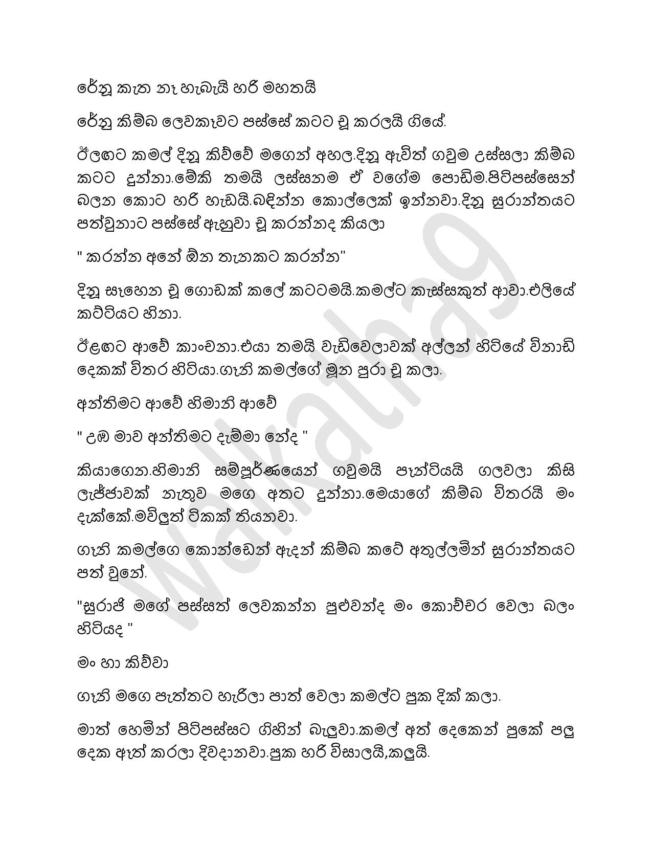 Samiya+Birindage+Sathutaya+18 page 011 walkatha5 Official Sinhala Wal Katha සිංහල වල් කතා